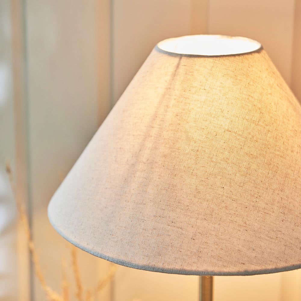 Lille Antique Brass Table Lamp C/W Shade