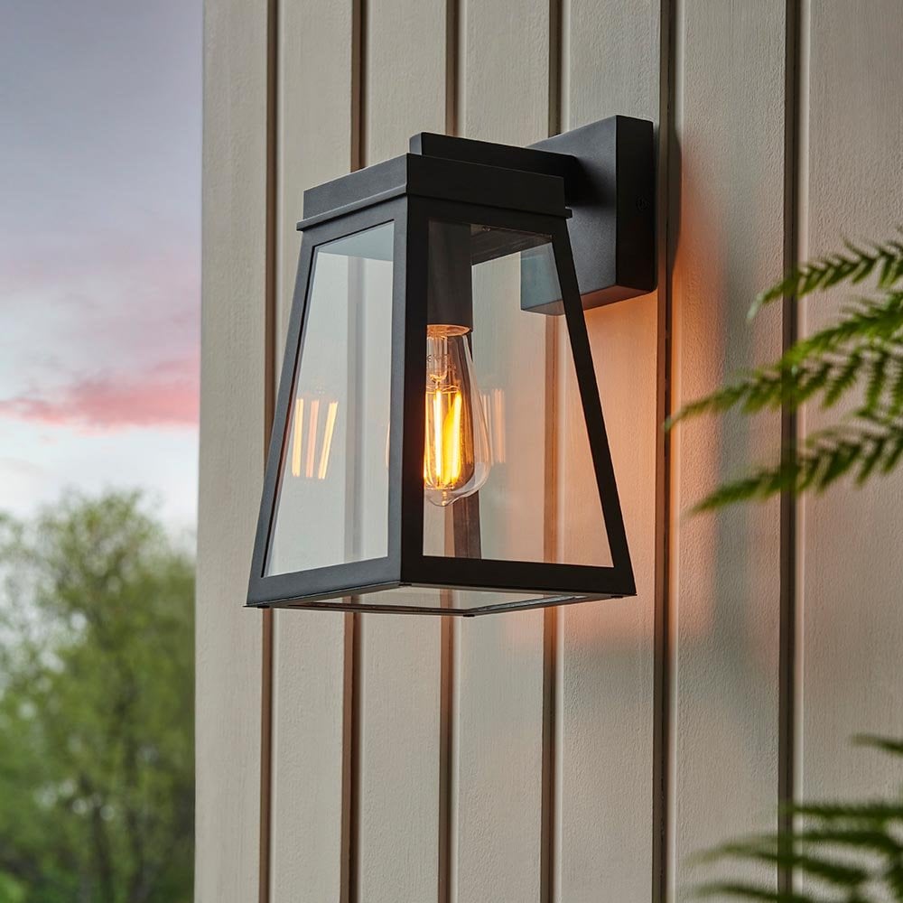 Lymington Outdoor Wall Lantern in Black IP44