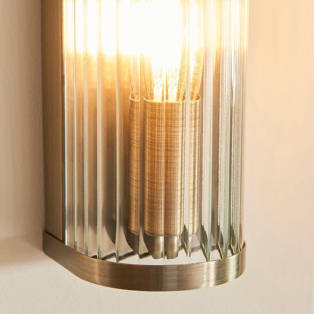 Ridgeton Single Antique Brass Wall Light