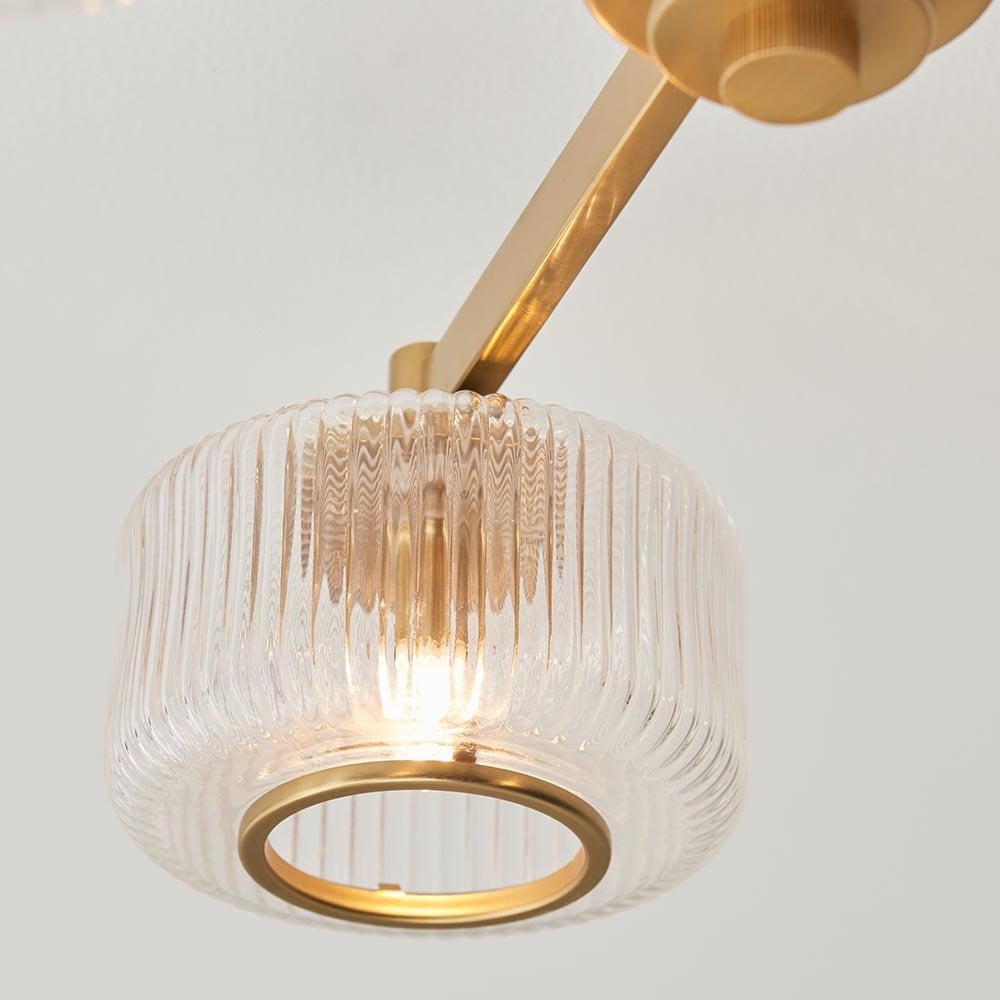 Stamford 3 Light Semi Flush Fitting