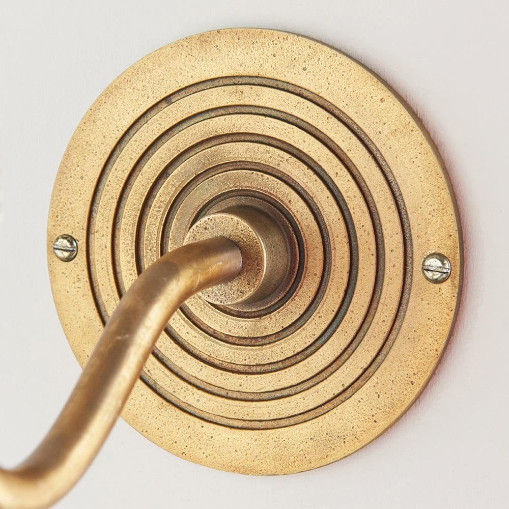 Ripple Brass Curved Wall Bracket Only