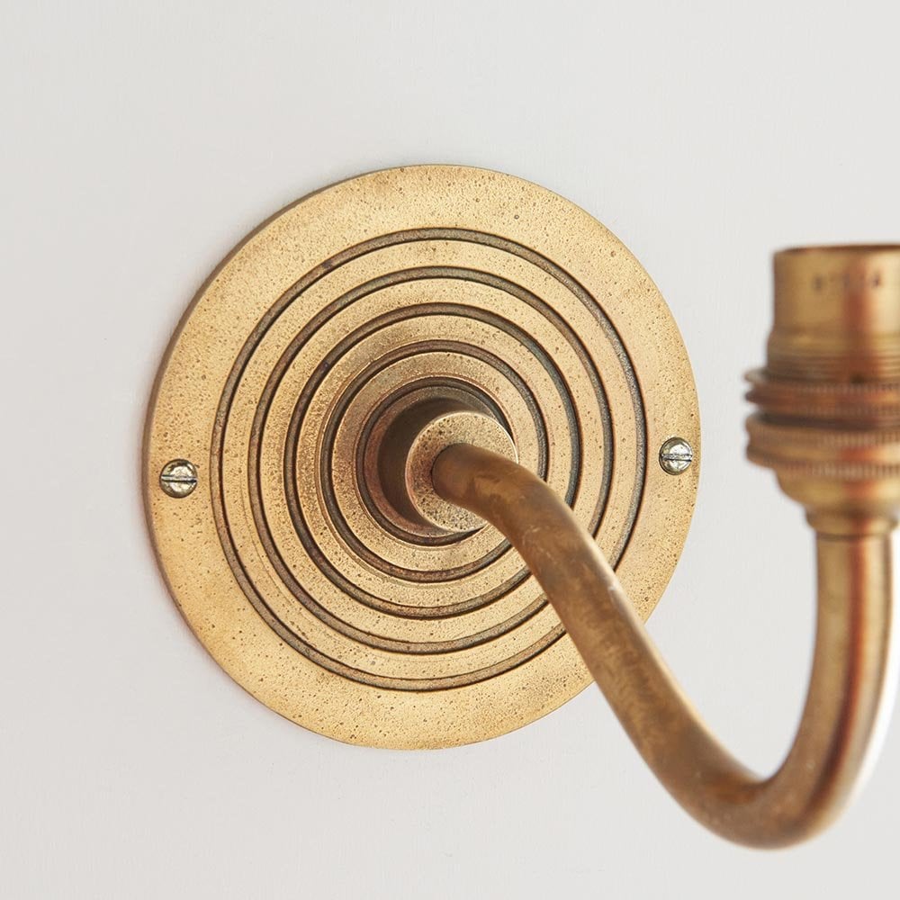 Ripple Brass Curved Wall Bracket Only