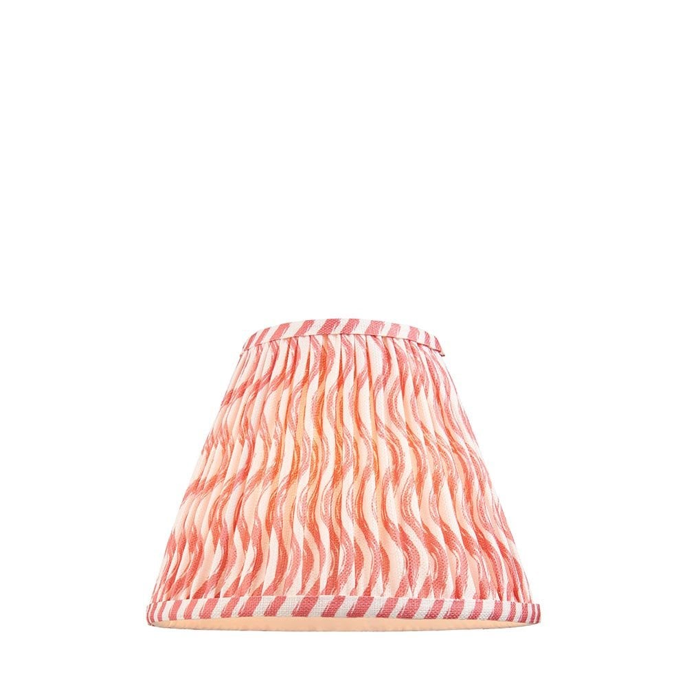 Ripple 250mm Coral Pink Tapered Shade