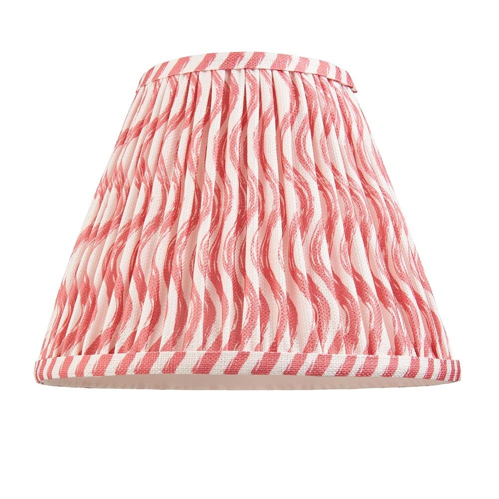 Ripple 250mm Coral Pink Tapered Shade