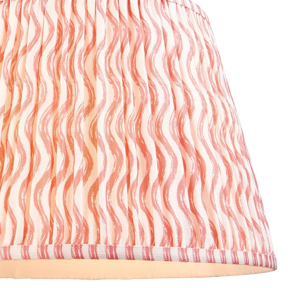 Ripple 400mm Coral Pink Tapered Shade
