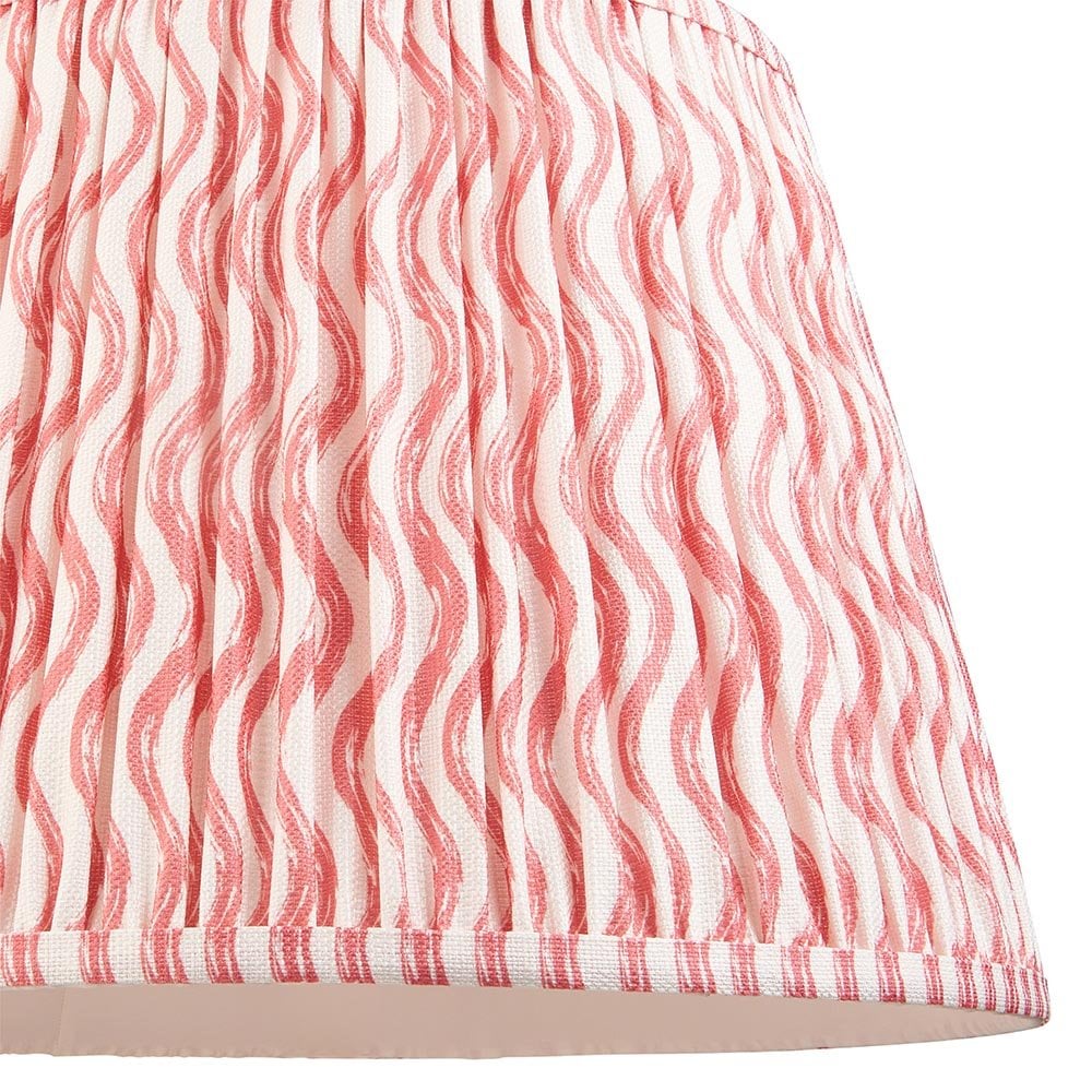 Ripple 400mm Coral Pink Tapered Shade