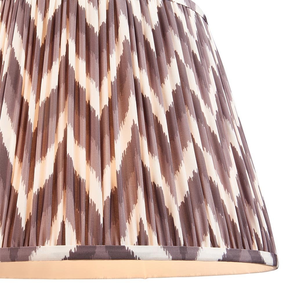 Zigzag 400mm Pearl Grey Tapered Shade