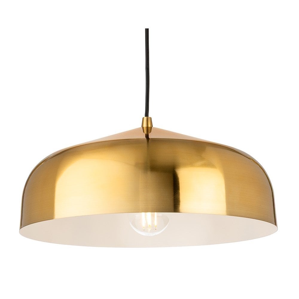 Canelo Brushed Brass Single Pendant
