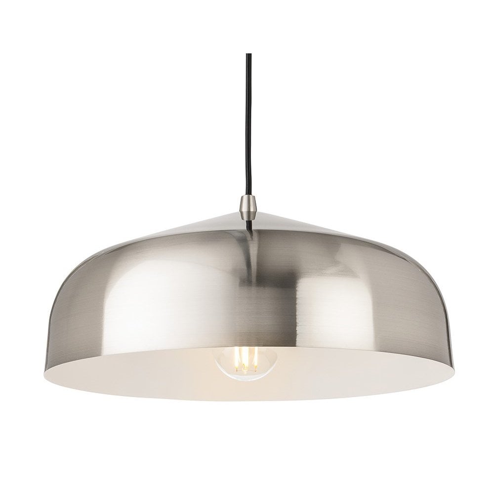 Canelo Brushed Steel Single Pendant