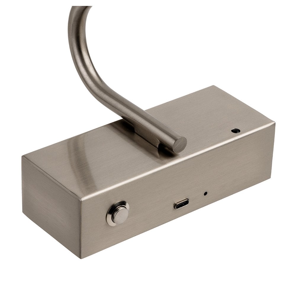 Rechargeable Brushed Steel Picture Light