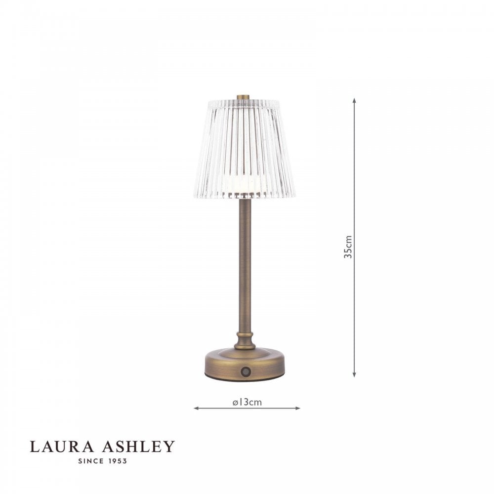 Callaghan LED Rechargeable Antique Brass Table Lamp