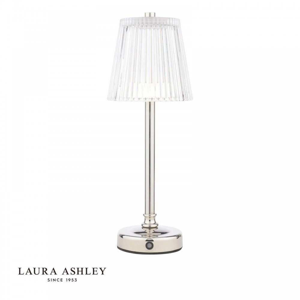 Callaghan LED Rechargeable Polished Nickel Table Lamp