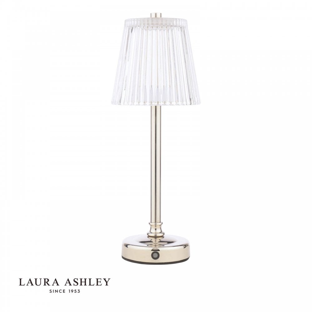 Callaghan LED Rechargeable Polished Nickel Table Lamp