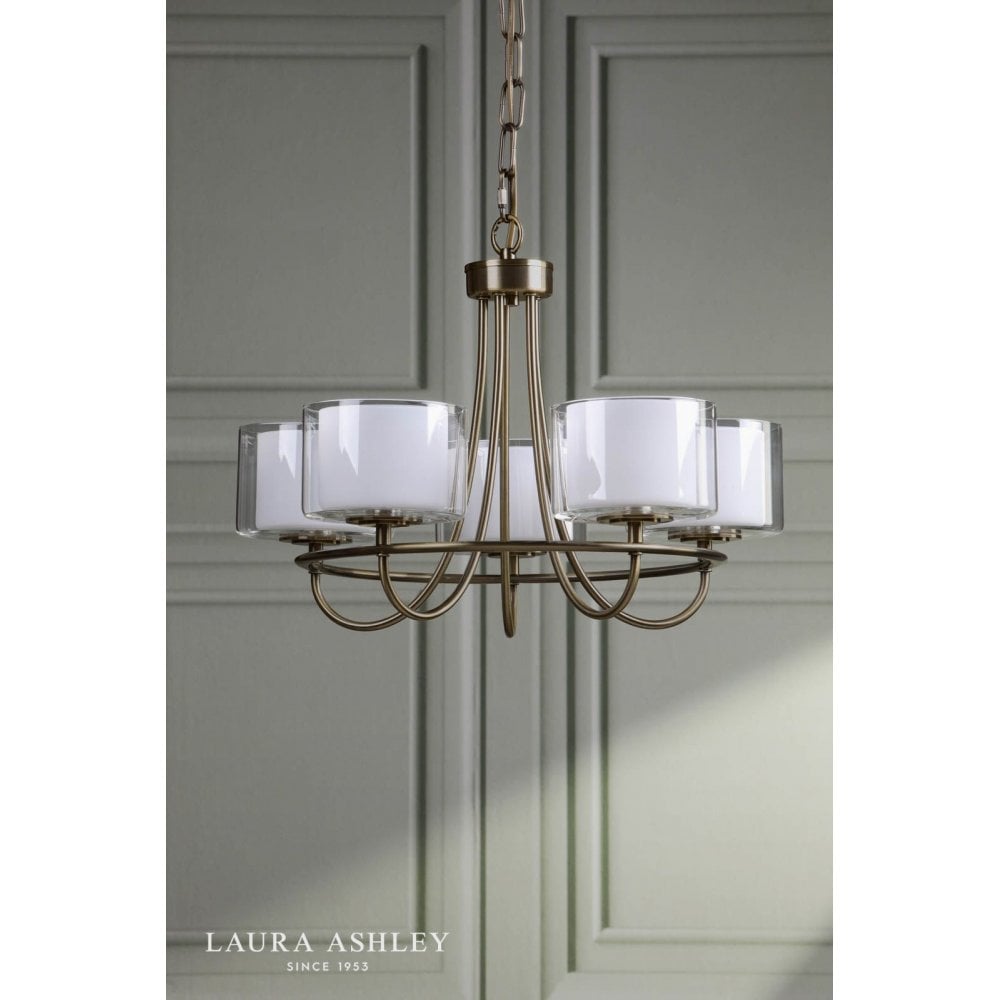 Southwell 3 Light Pendant in Antique Brass & Opal Glass