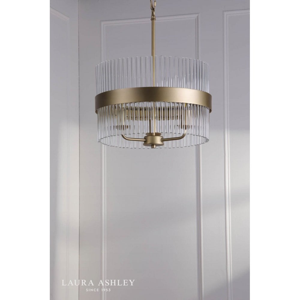 Alexa 3 Light Antique Brass Pendant