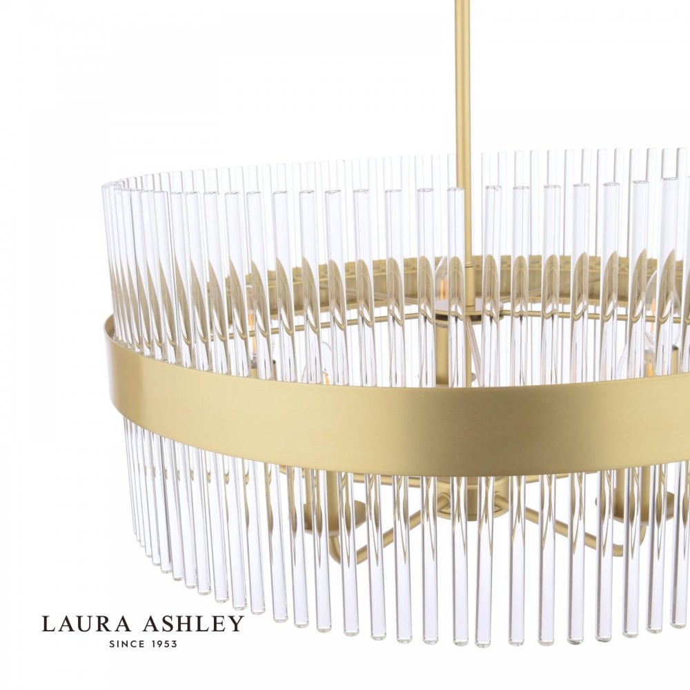 Alexa 5 Light Antique Brass Pendant