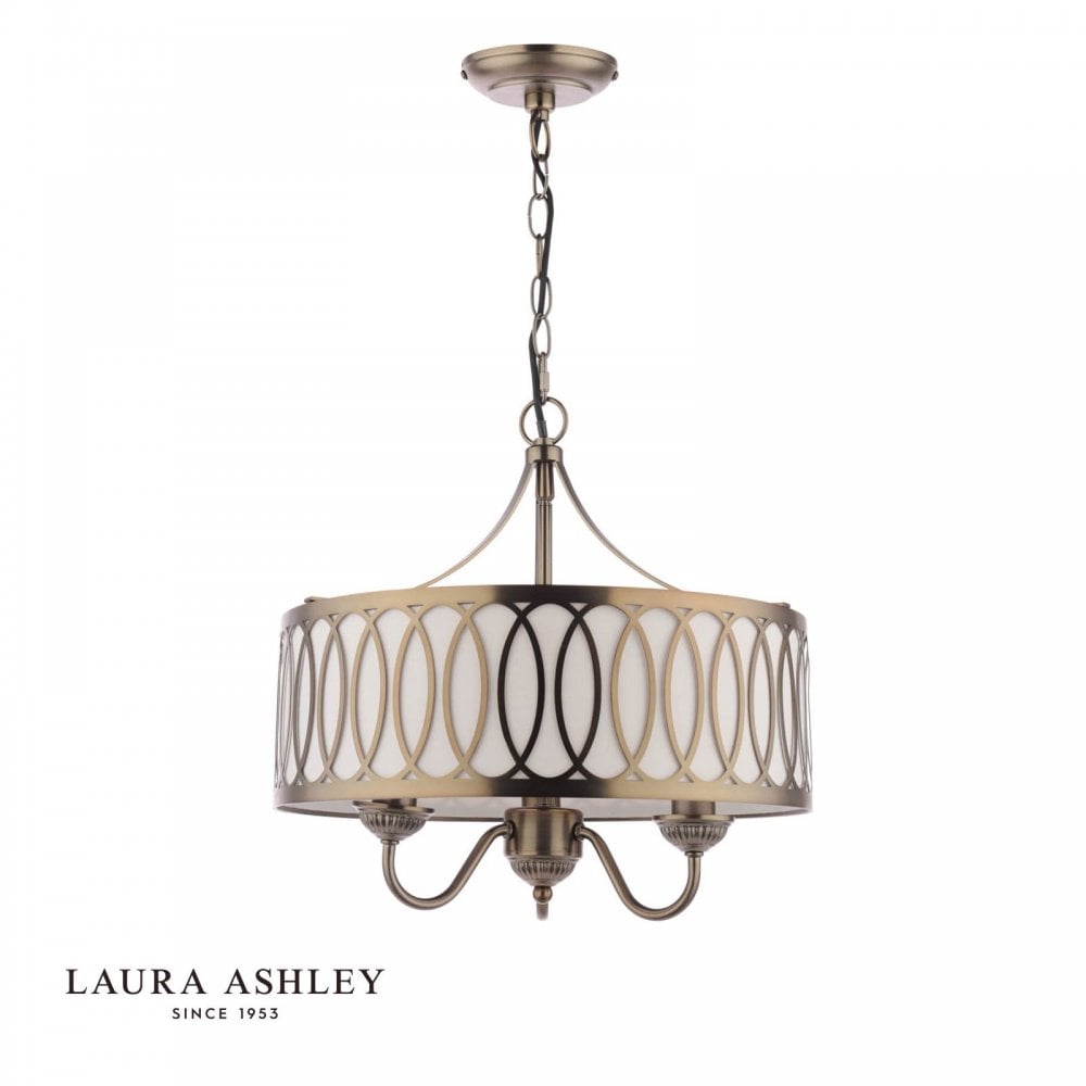 Allerford 3 Light Bronze Pendant with Taupe Shade