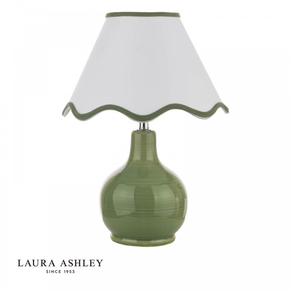 Bramhope Green Table Lamp C/W Shade
