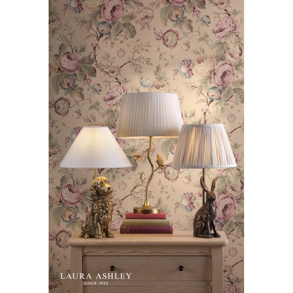 Antique Gold Cocker Spaniel Table Lamp C/W Ivory Shade