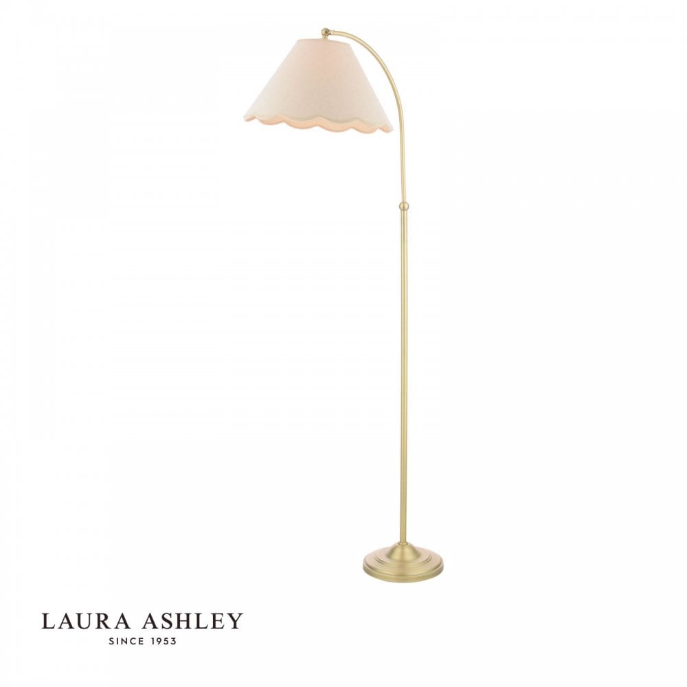 Cordwell Antique Brass Floor Lamp C/W Shade