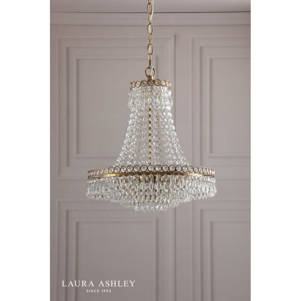 Enid Small Antique Brass Chandelier