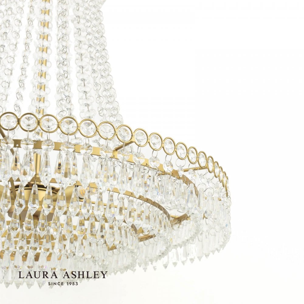 Enid Large Antique Brass Chandelier