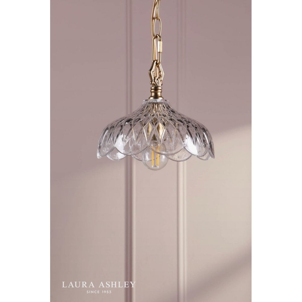 Eversden Antique Brass Single Pendant