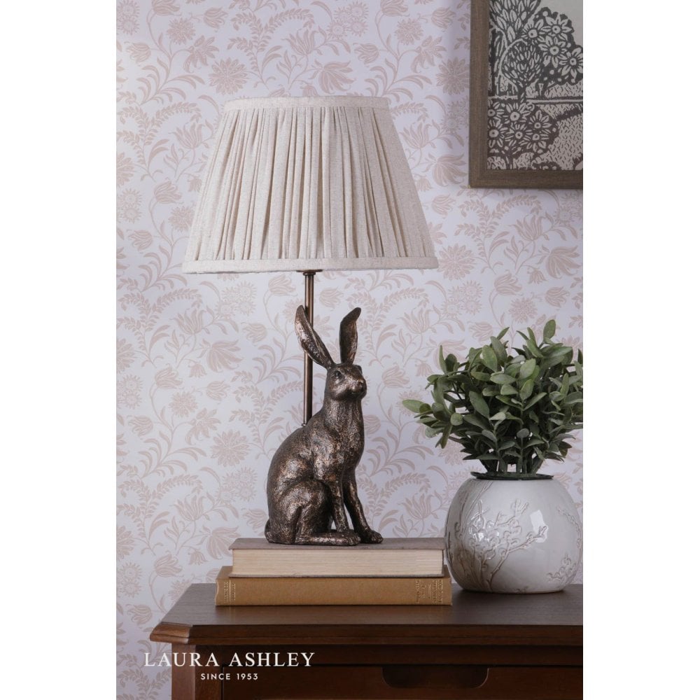 Antique Bronze Hare Table Lamp C/W Shade