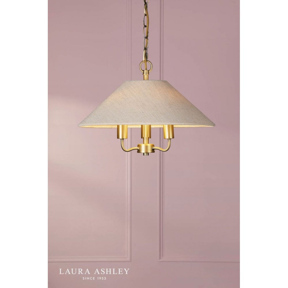 Harland 3 Light Antique Brass Pendant