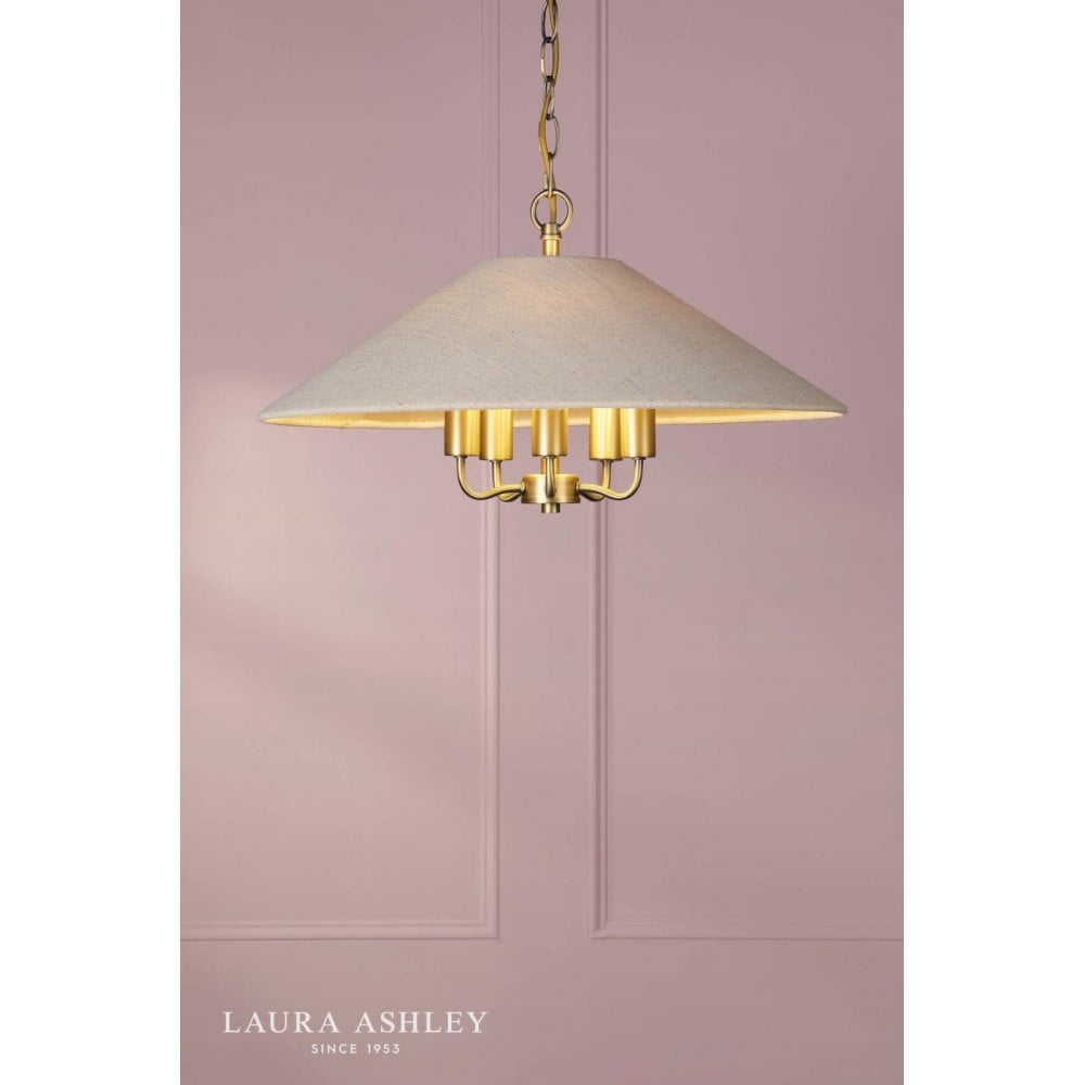 Harland 5 Light Antique Brass Pendant
