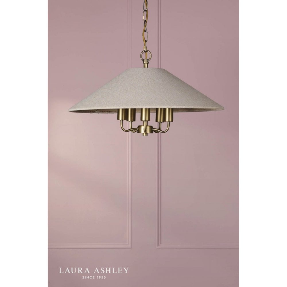 Harland 5 Light Antique Brass Pendant
