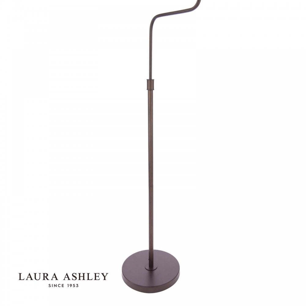 Holwell Antique Bronze Floor Lamp C/W Natural Shade
