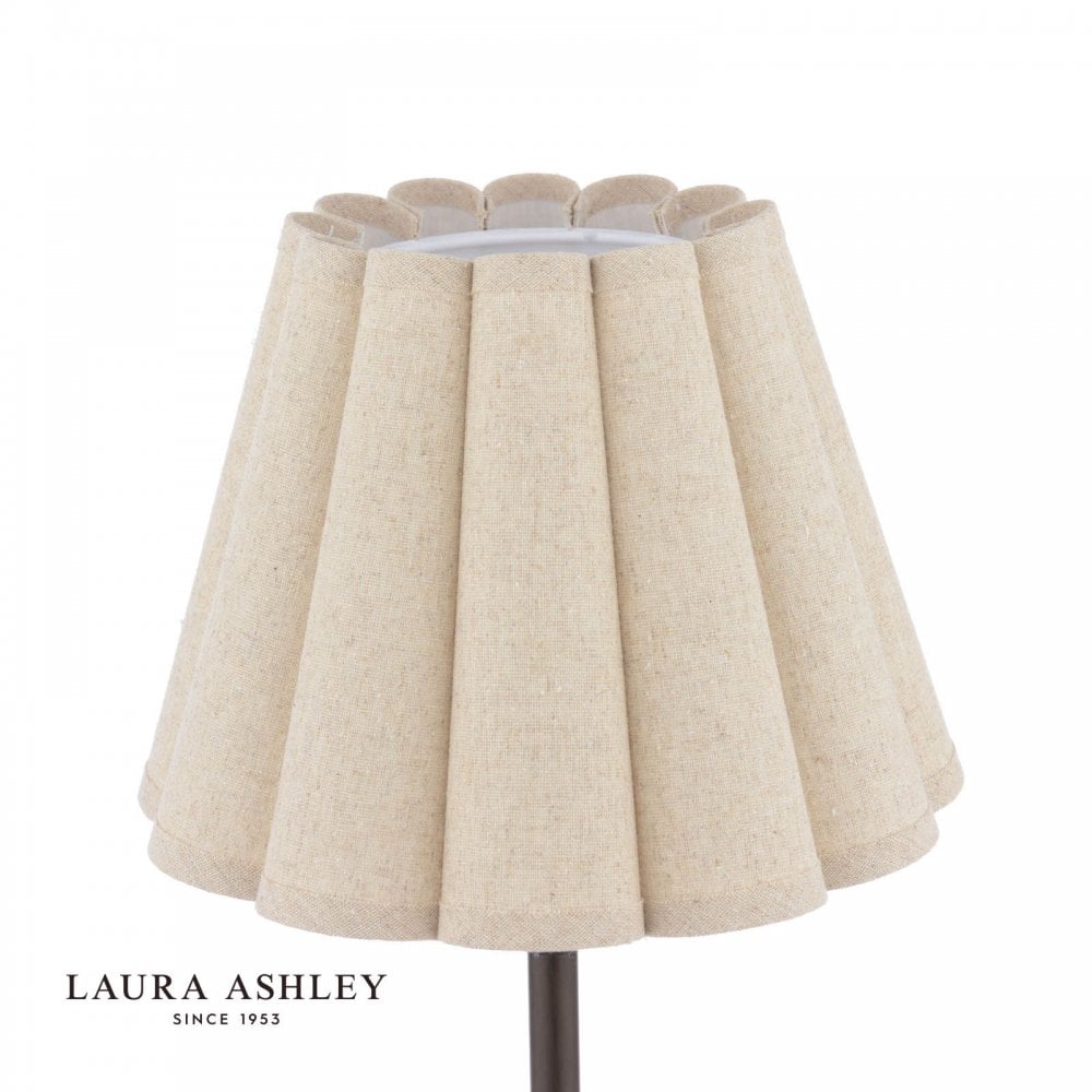 Holwell Antique Bronze Table Lamp C/W Natural Shade