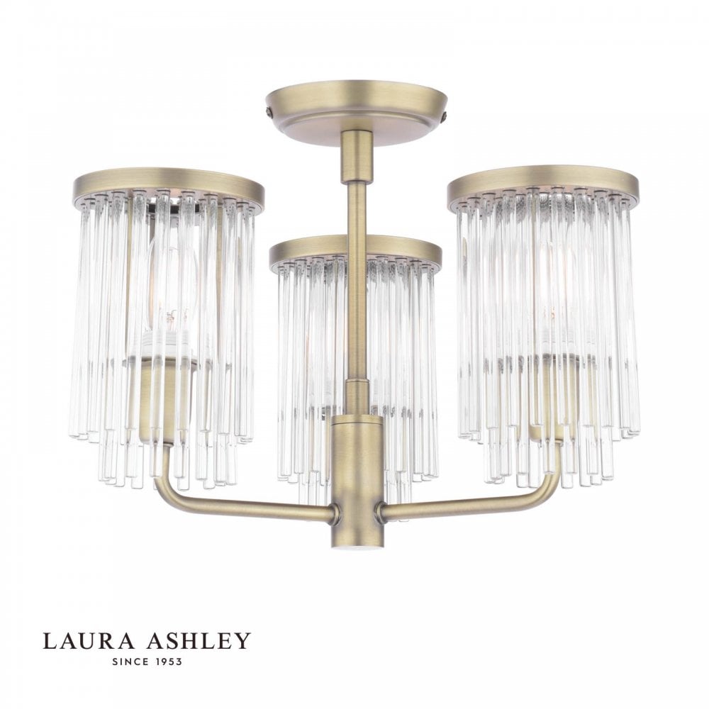 Hilcote Antique Brass Semi Flush Fitting
