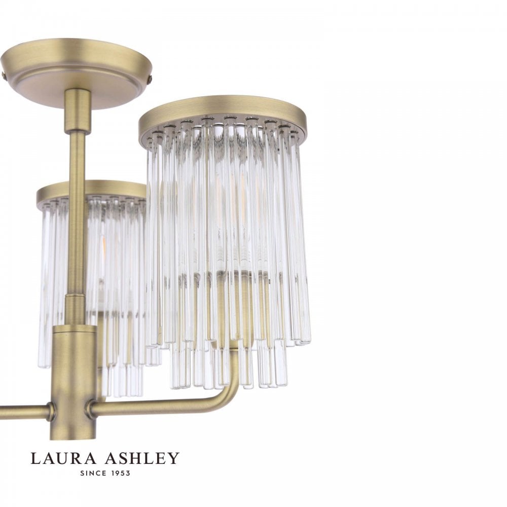 Hilcote Antique Brass Semi Flush Fitting