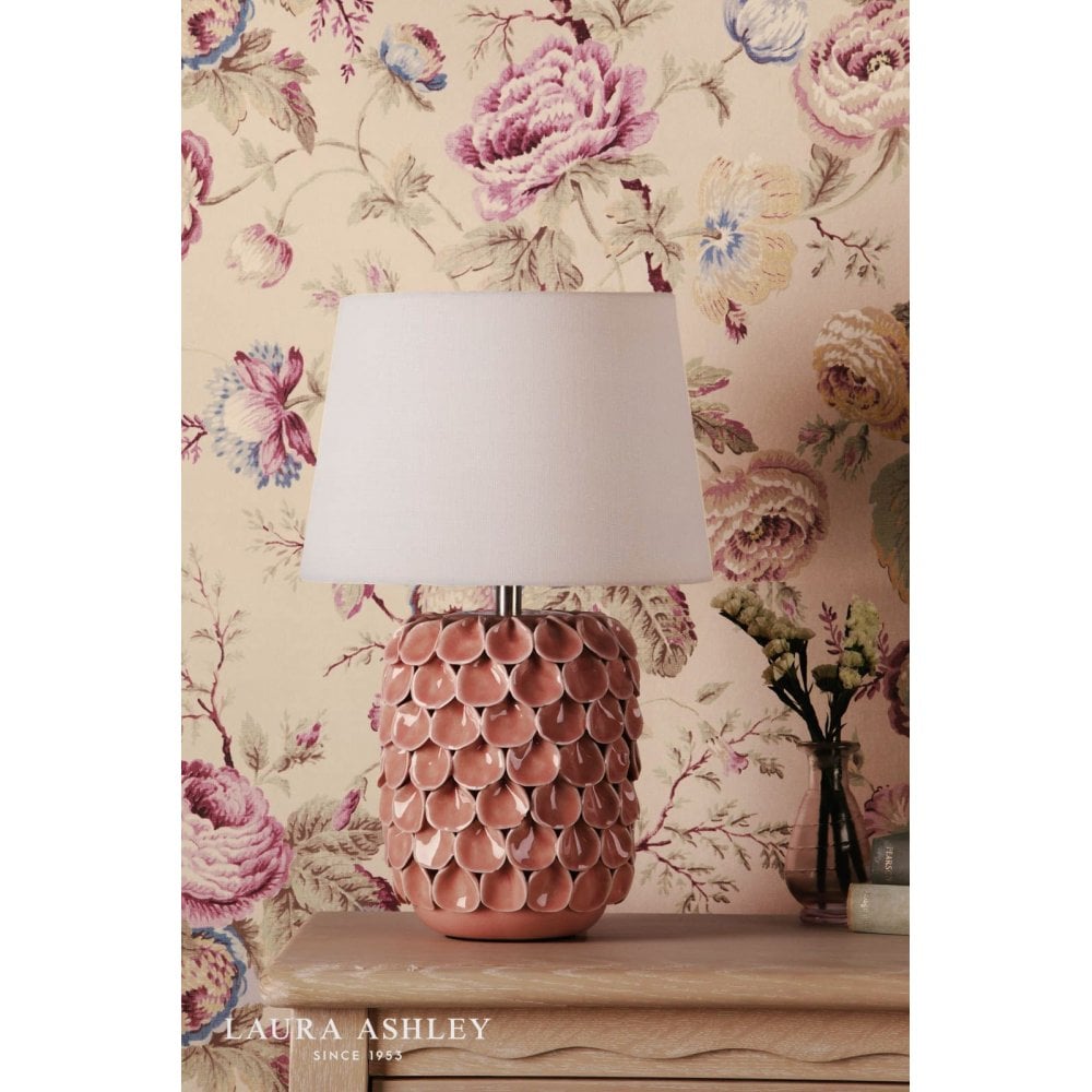 Marwick Pink Ceramic Table Lamp C/W Shade