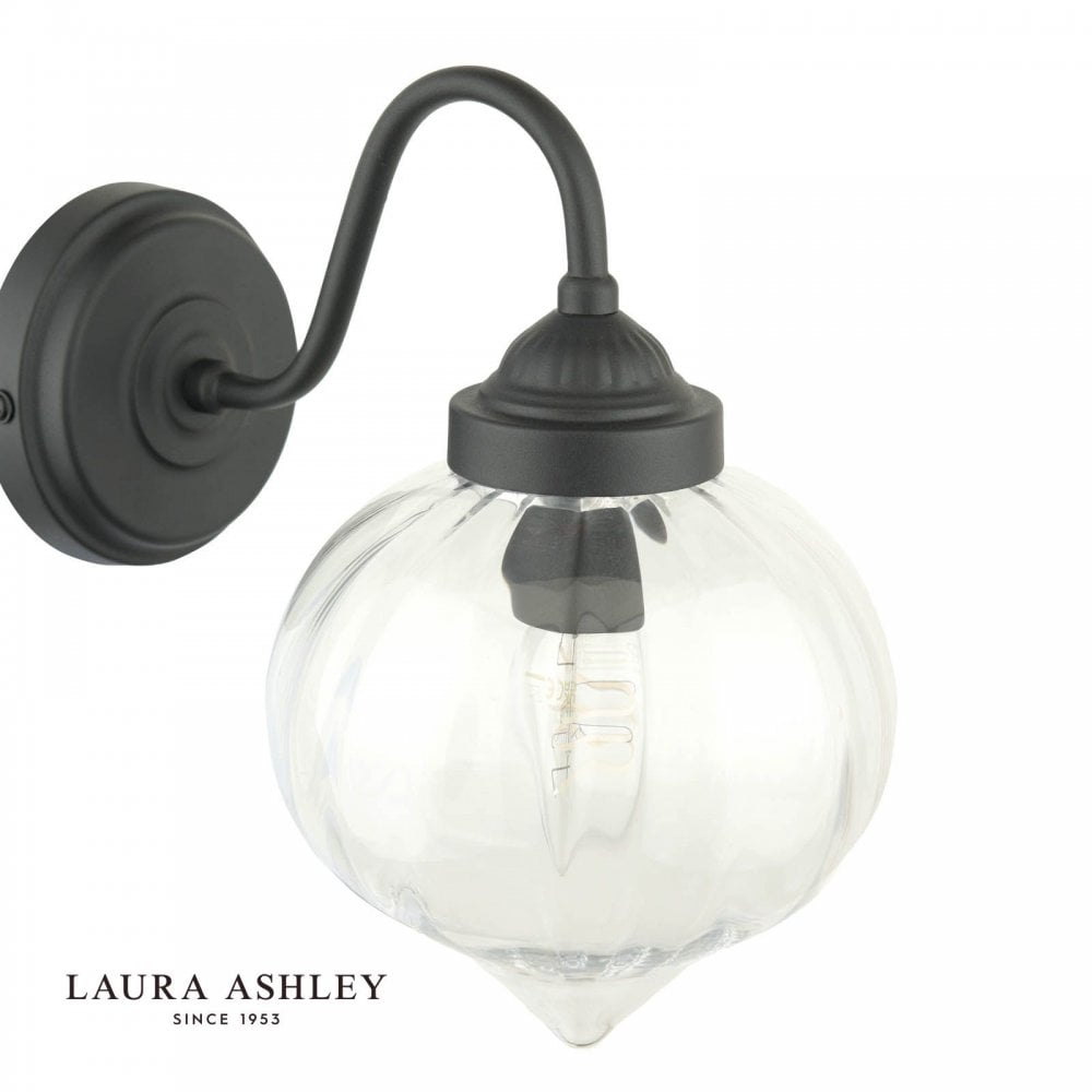Whitham Matt Black Bathroom Wall Light IP44
