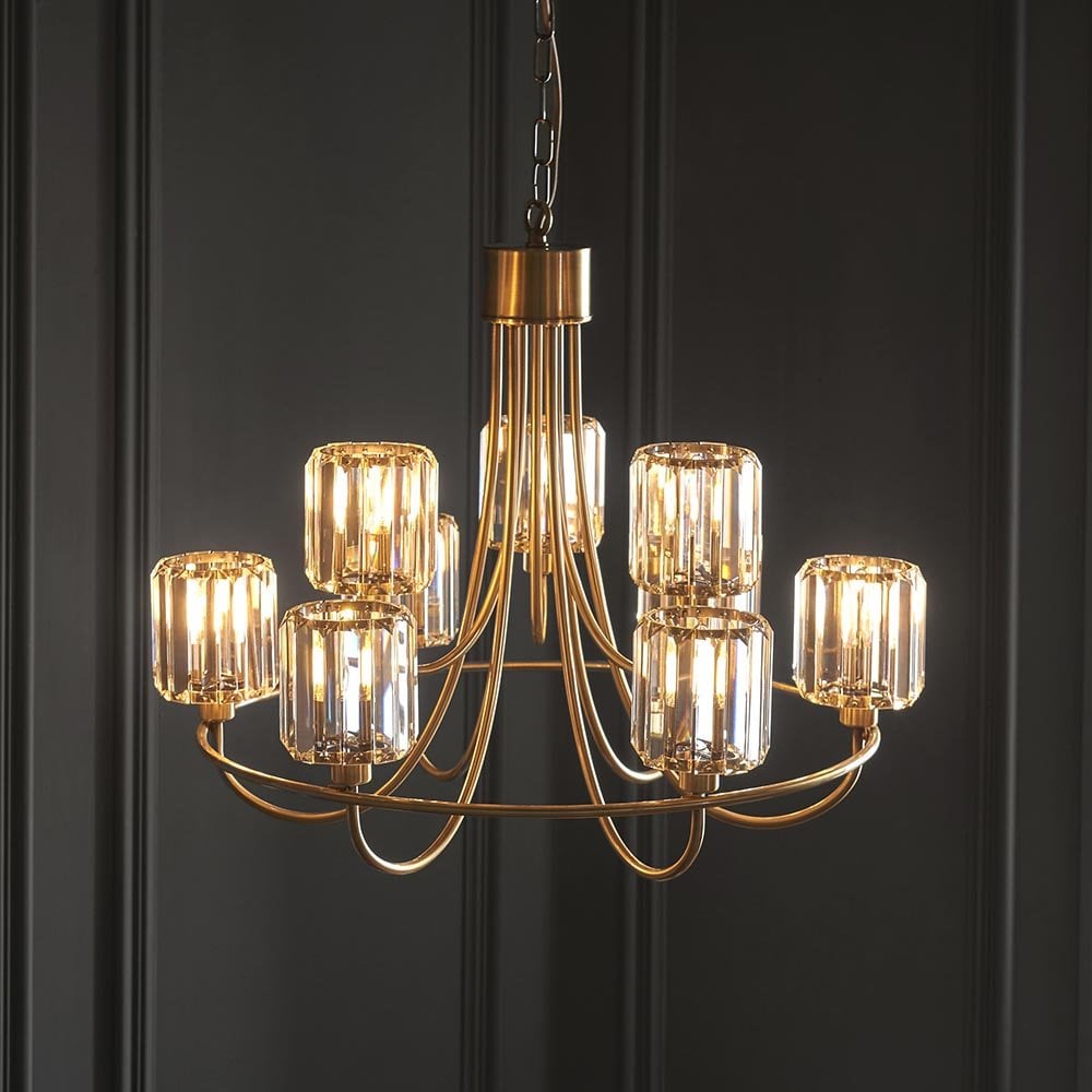 Berenice Tiered Antique Brass Pendant