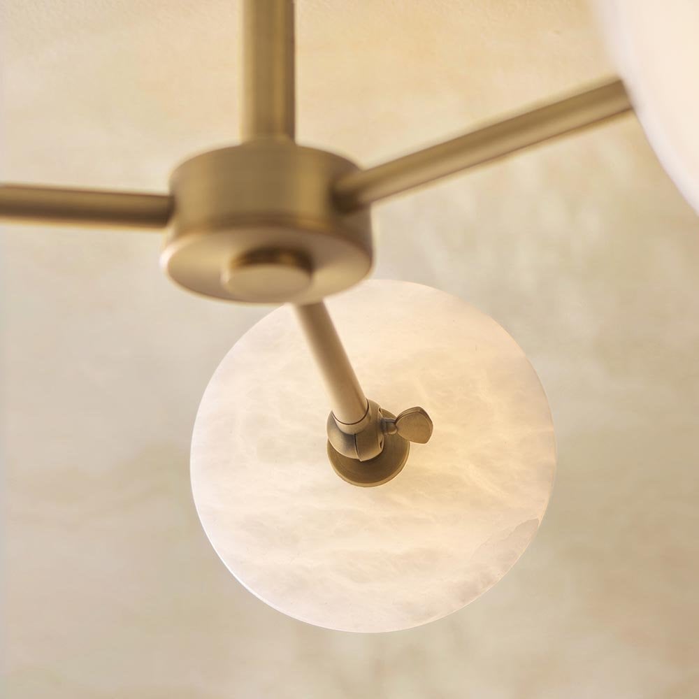 Cerchio 3 Light Semi Flush Fitting