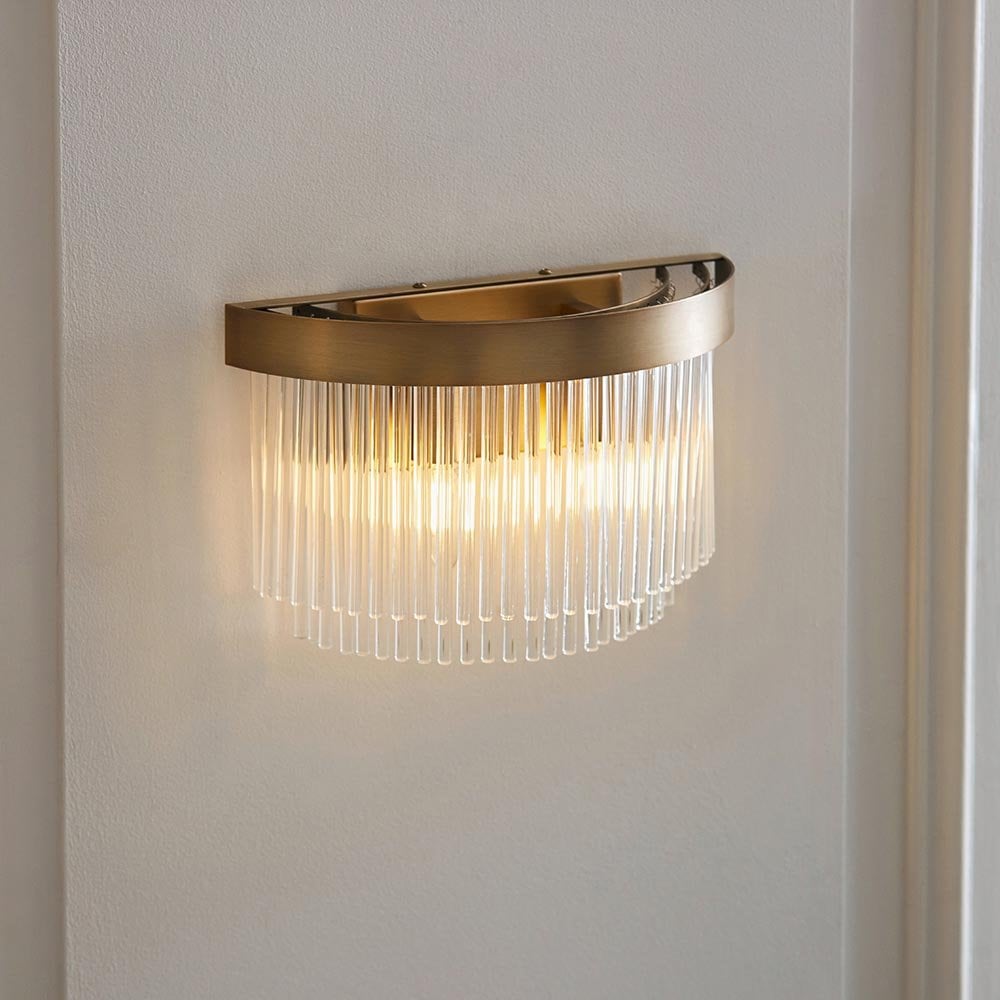 Clermont Antique Brass Wall Light