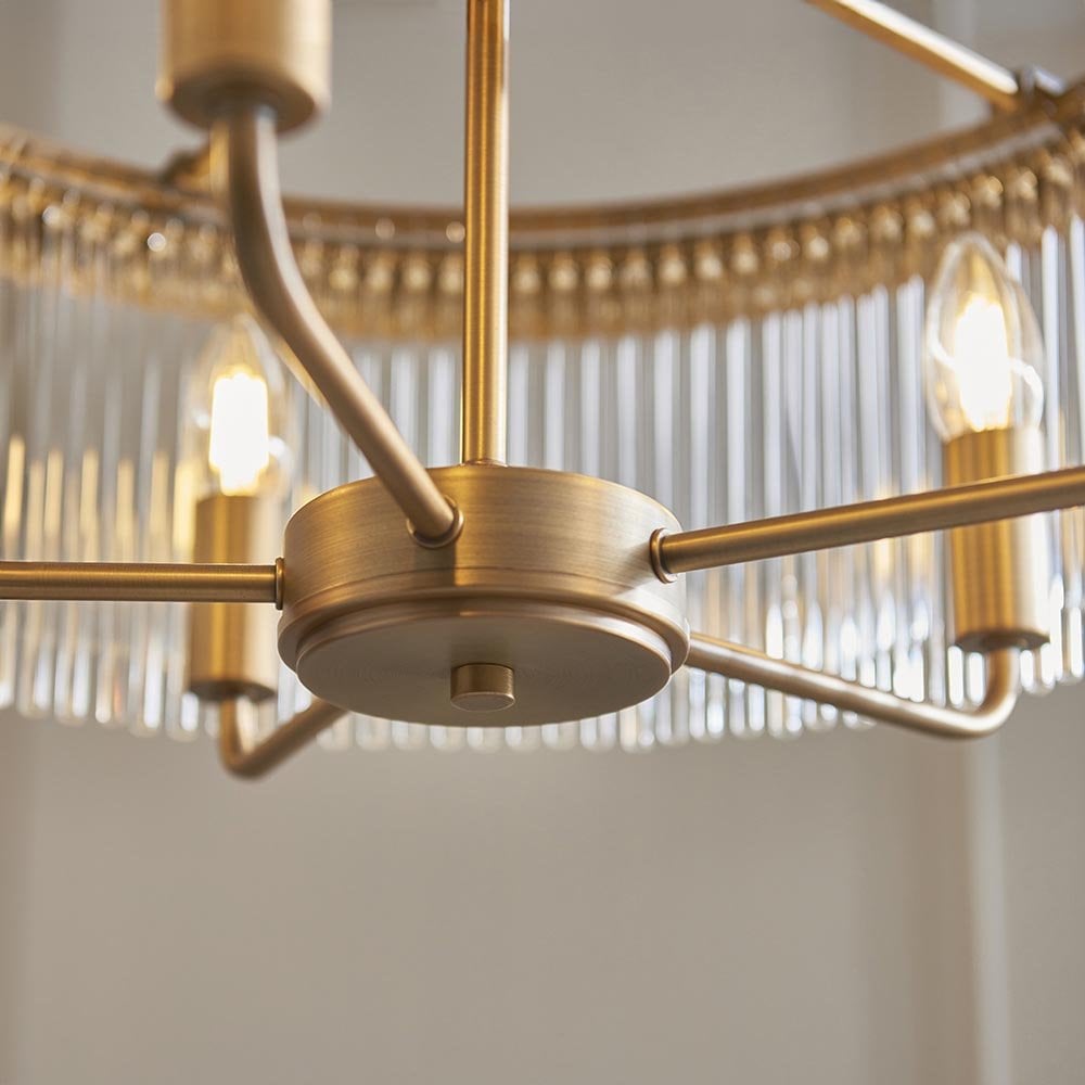Clermont Antique Brass Ceiling Pendant