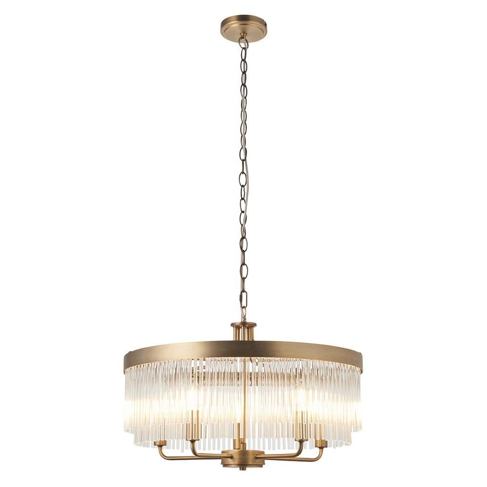 Clermont Antique Brass Ceiling Pendant