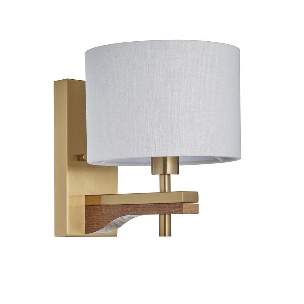 Heathcliff Ash Wood & Brass Wall Light