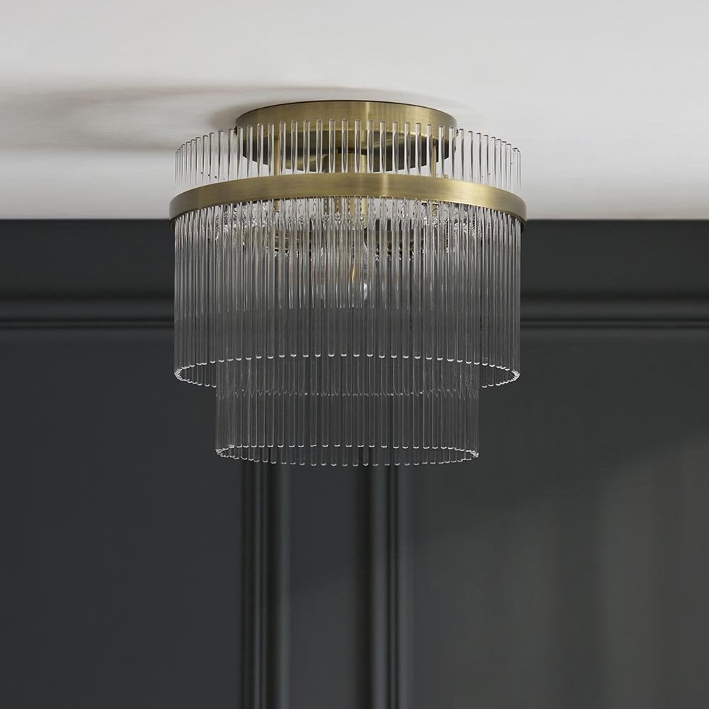 Marietta Antique Brass Flush Fitting