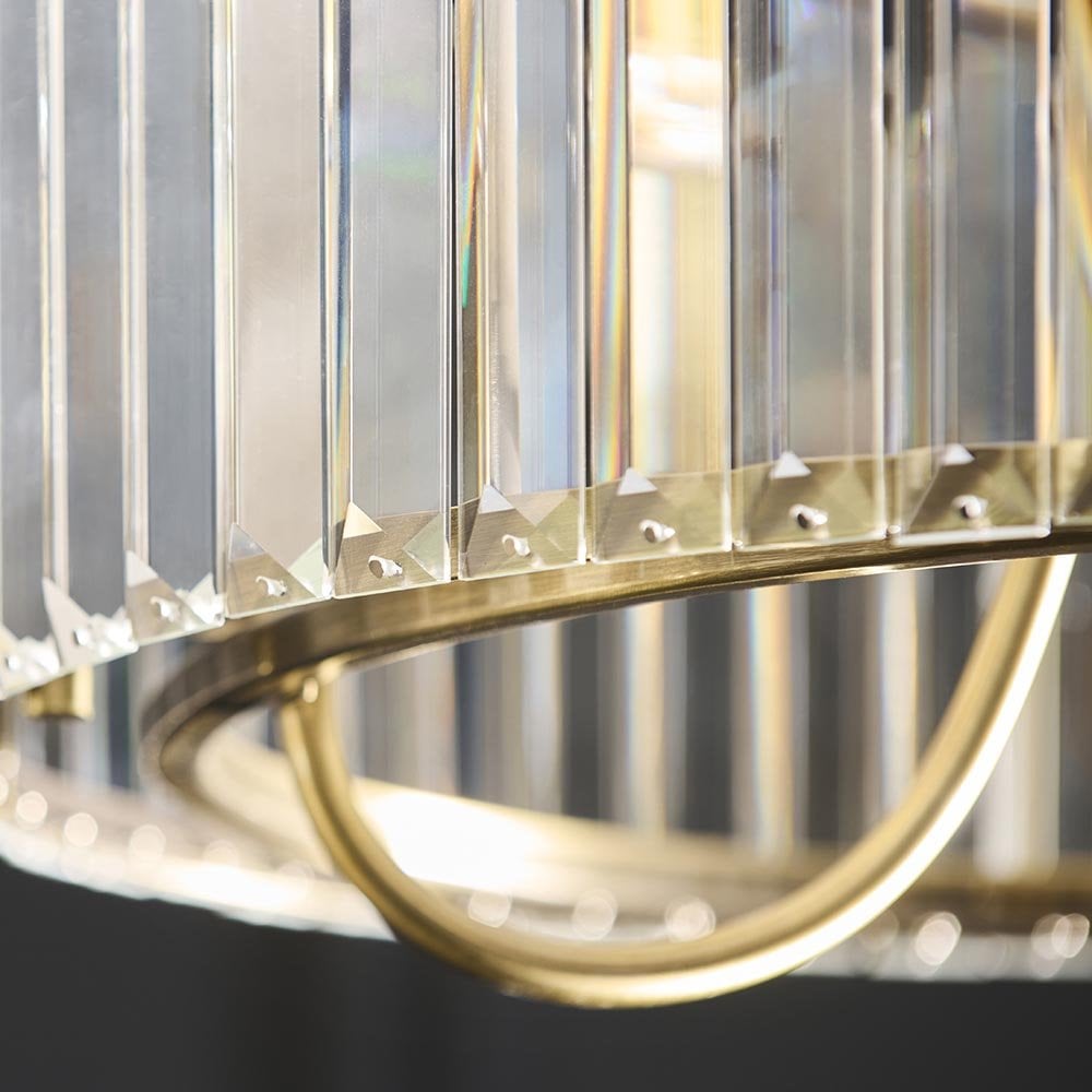 Visconti Antique Brass Semi Flush Fitting