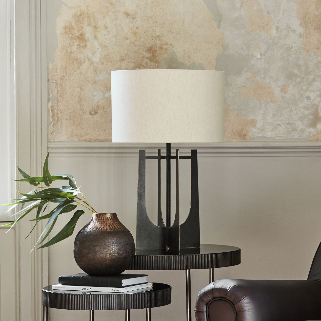 Glenthorpe Table Lamp C/W Linen Shade