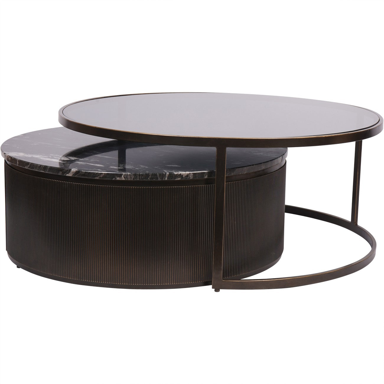 Belvedere Black Nesting Coffee Tables