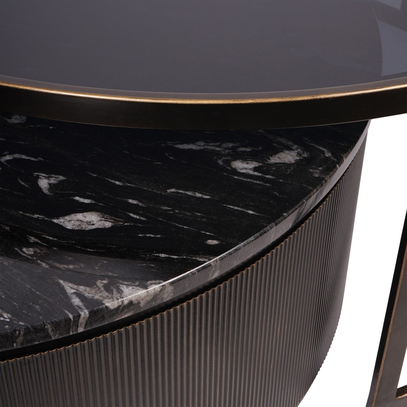 Belvedere Black Nesting Coffee Tables