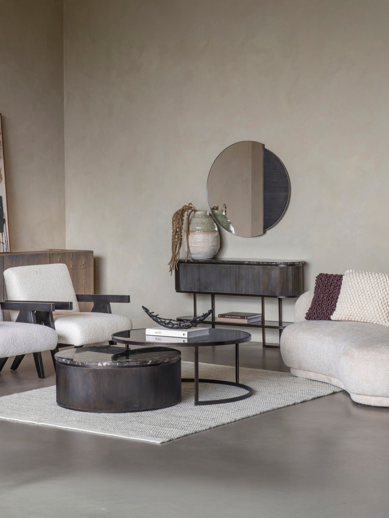 Belvedere Black Nesting Coffee Tables