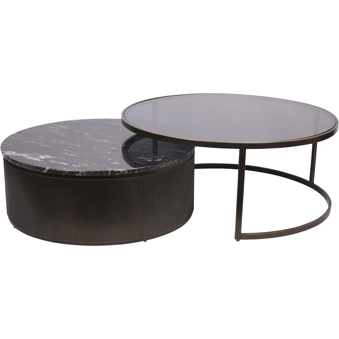 Belvedere Black Nesting Coffee Tables